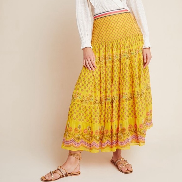 ANTHROPOLOGIE Calinda Embellished Maxi Skirt - Picture 2 of 8